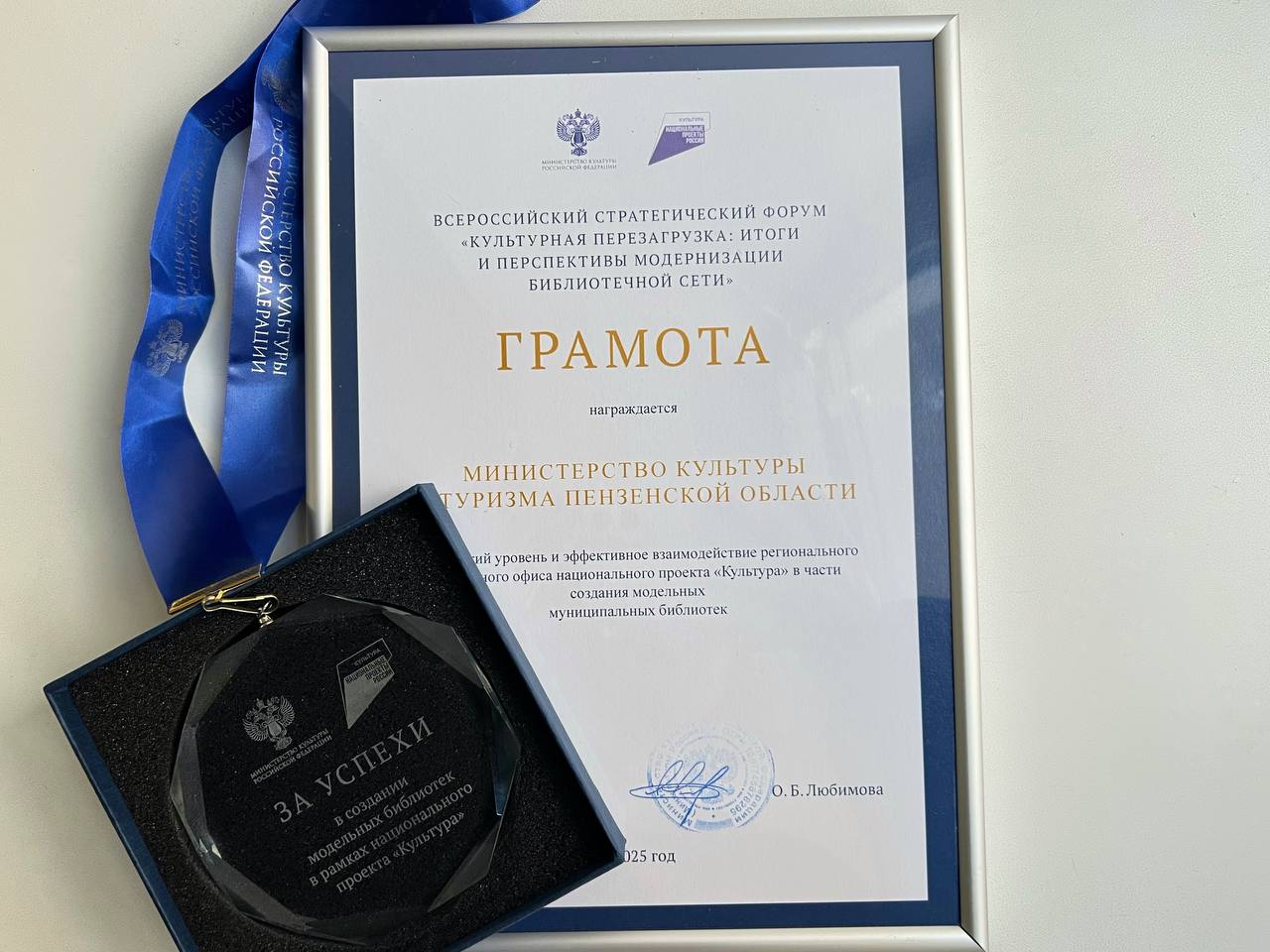 Пензенская область отмечена на федеральном уровне за успехи в создании модельных библиотек