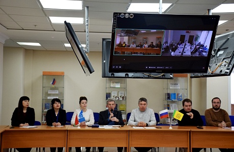 В рамках форума «Две сестры – одна судьба» в библиотеке им. М.Ю. Лермонтова провели телемост с Брестской областной библиотекой имени М. Горького